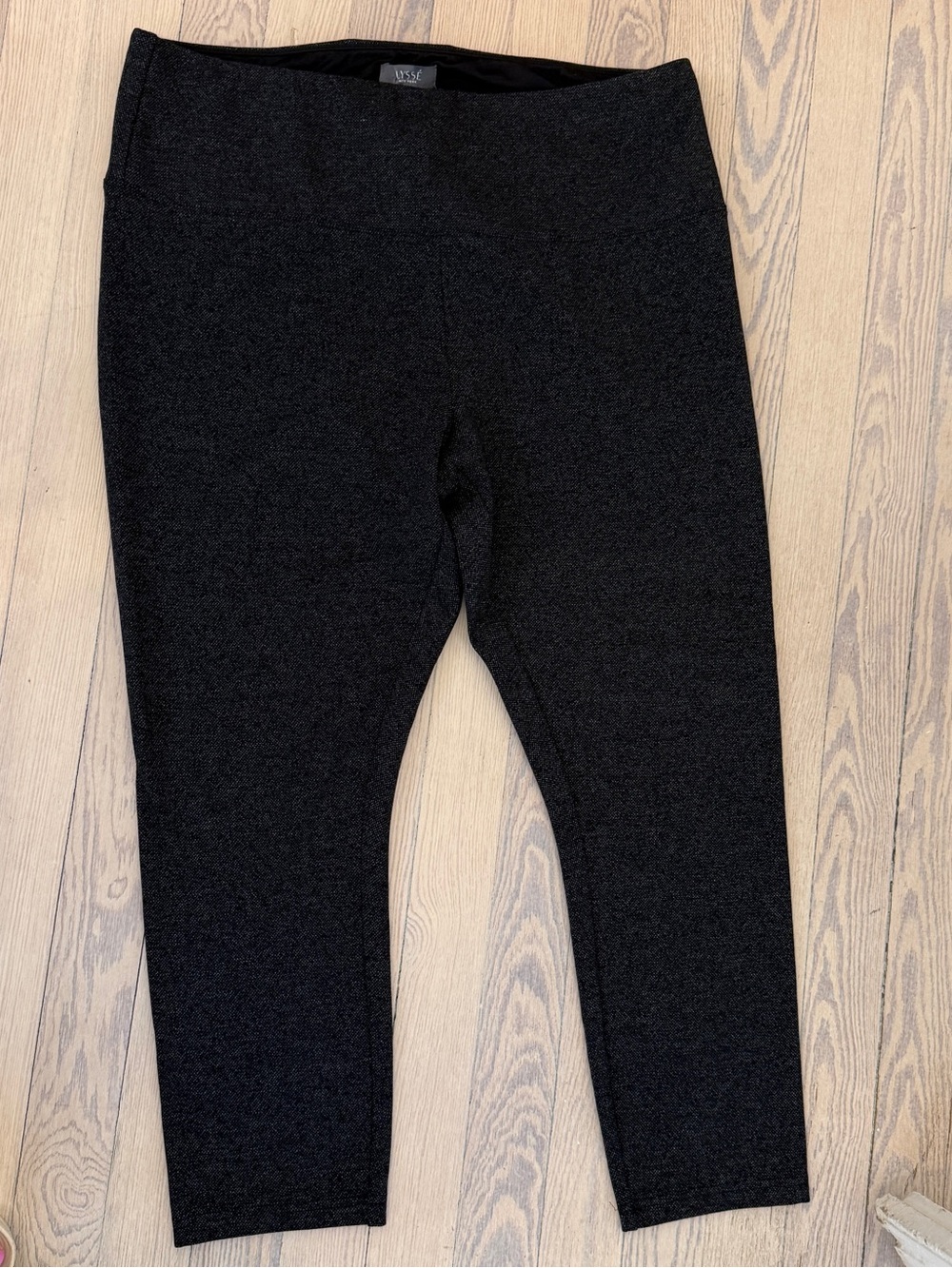 LYSSE Women’s Charcoal Gray High Waist Pull On Ankle Pants Size 16